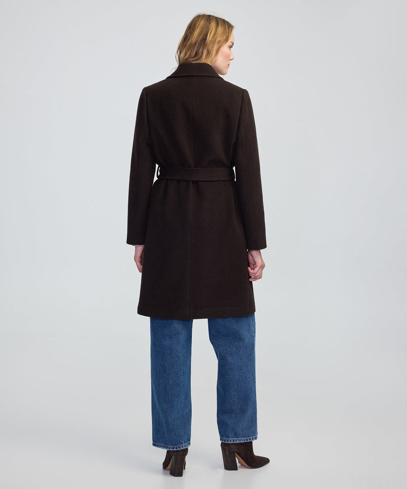 Ipekyol Double-Breasted Coat With Belt Brown