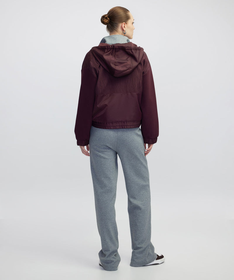 Ipekyol Mixed Media Coat Bordoux