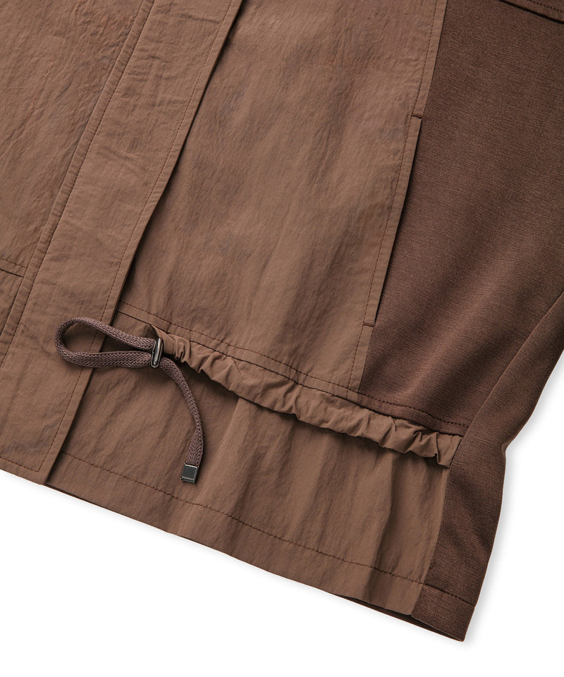 Ipekyol Color-Block Technical Coat Brown