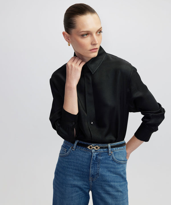 Ipekyol Shirt With Metal Buttons Black