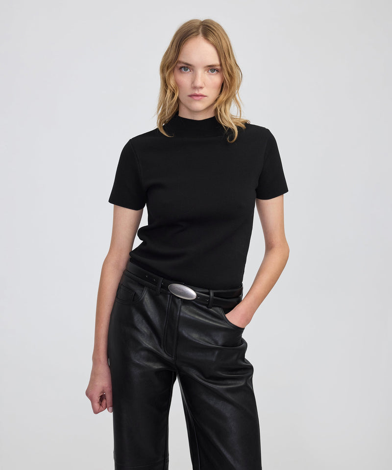 Ipekyol High-Neck Knit Top Black