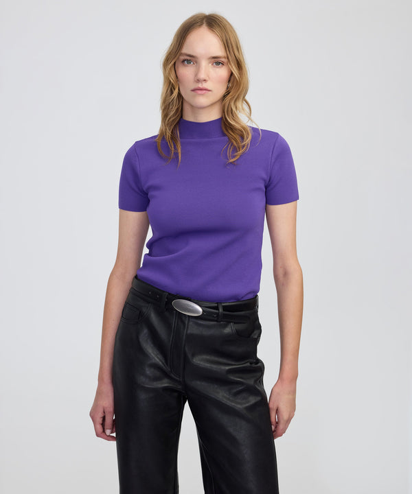 Ipekyol High-Neck Knit Top Light Purple