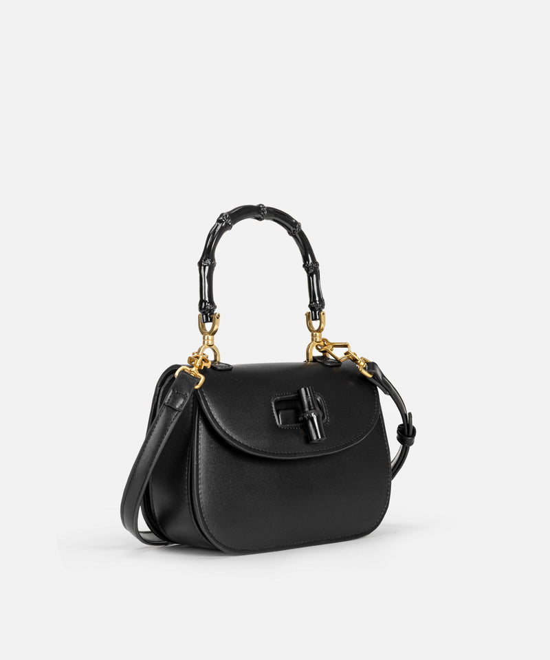 Ipekyol Leather-Effect Flap Bag Black