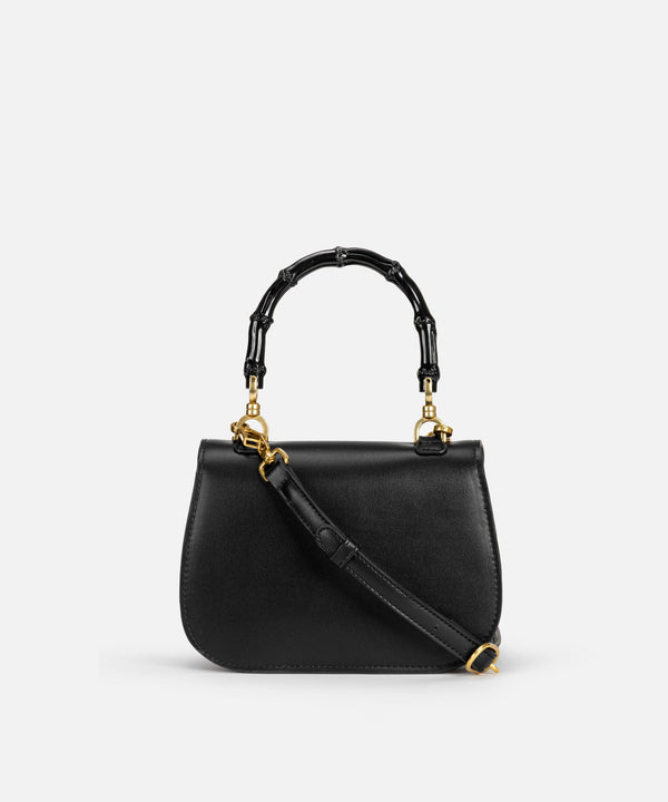 Ipekyol Leather-Effect Flap Bag Black