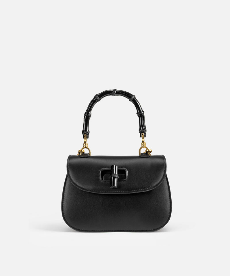Ipekyol Leather-Effect Flap Bag Black