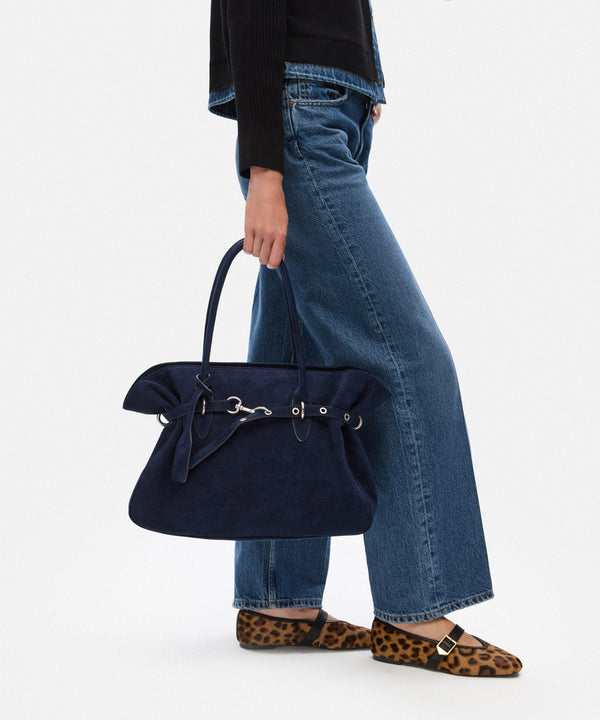 Ipekyol Metal Buckle Bag Navy