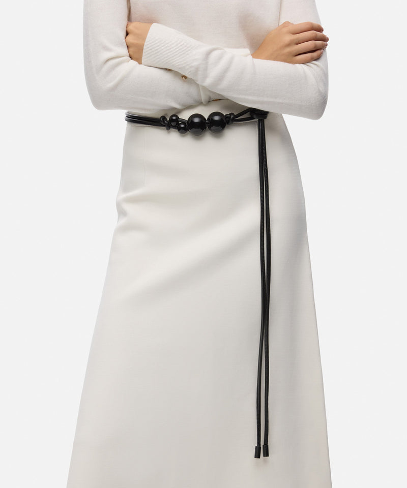 Ipekyol Beaded Rope Belt Black