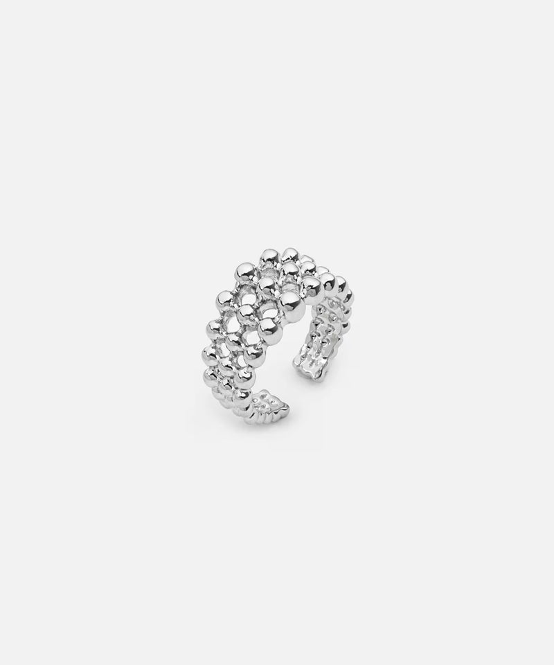 Ipekyol Textured Ring Silver