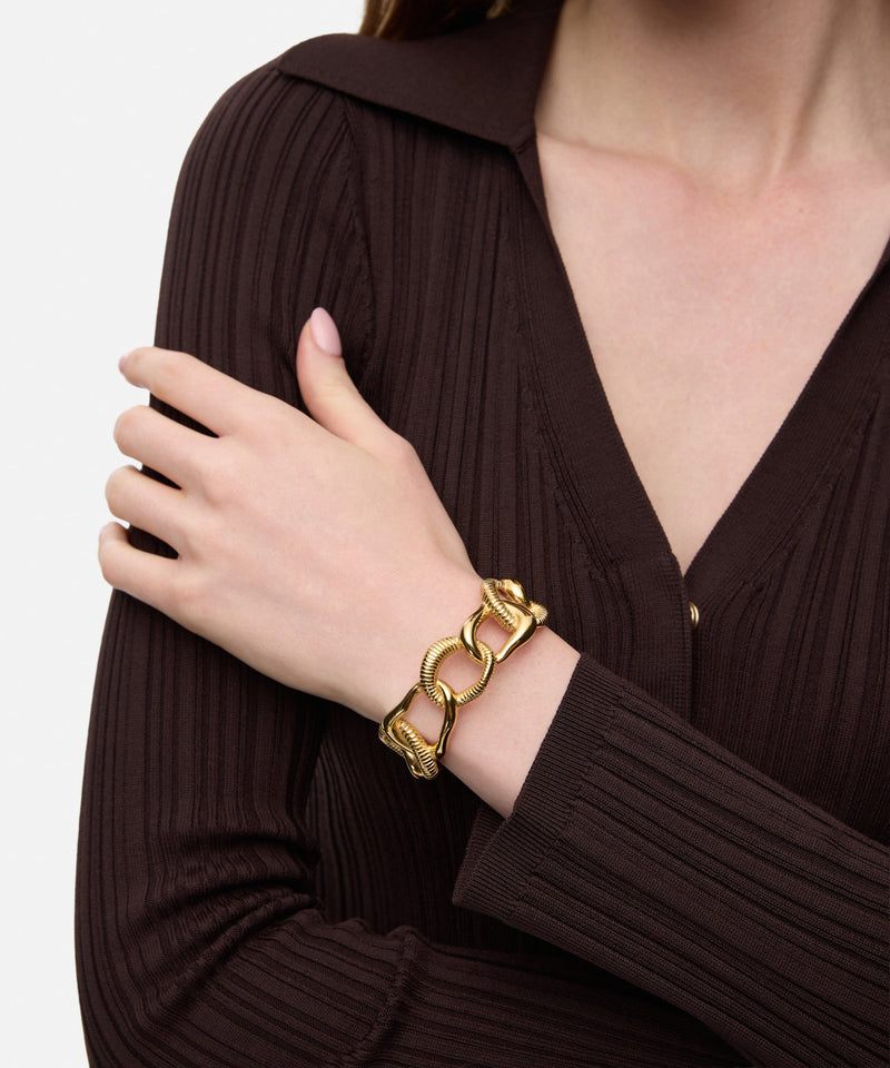 Ipekyol Intertwined Rigid Bracelet Gold