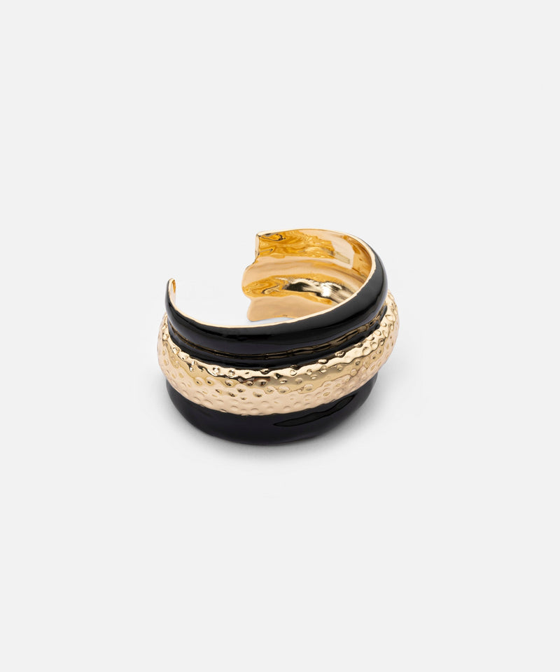 Ipekyol Contrast Textured Bracelet Gold