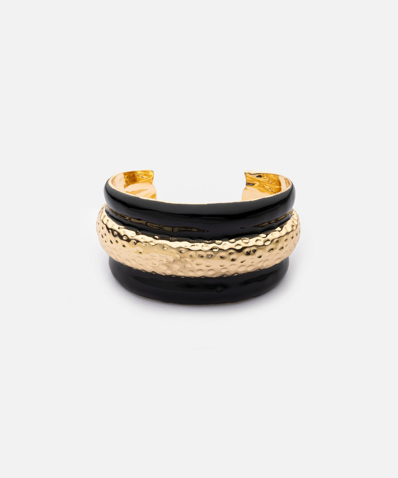 Ipekyol Contrast Textured Bracelet Gold