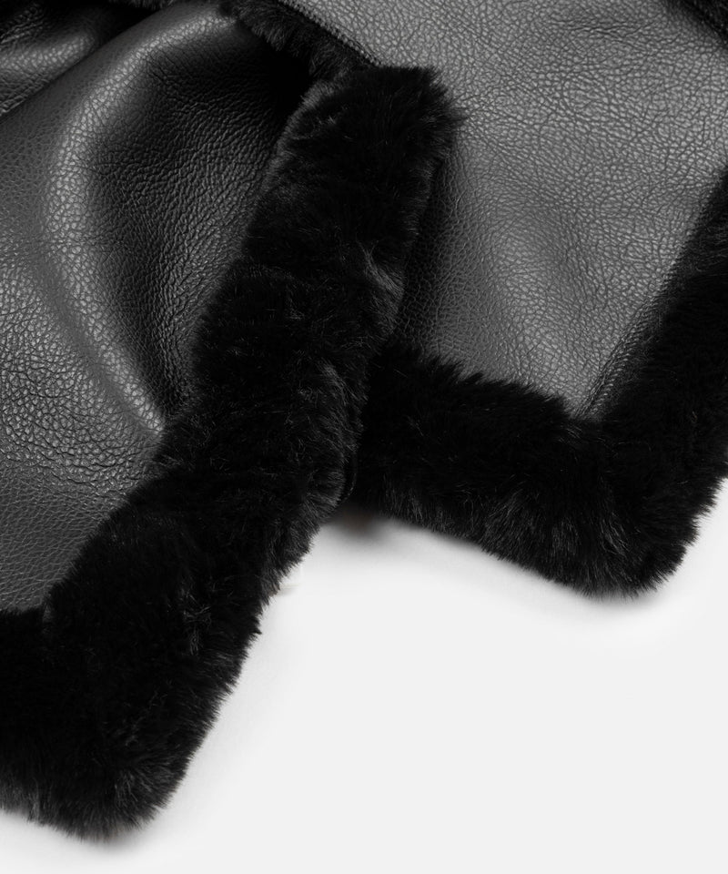 Ipekyol Pull Through Faux Fur Scarf Black