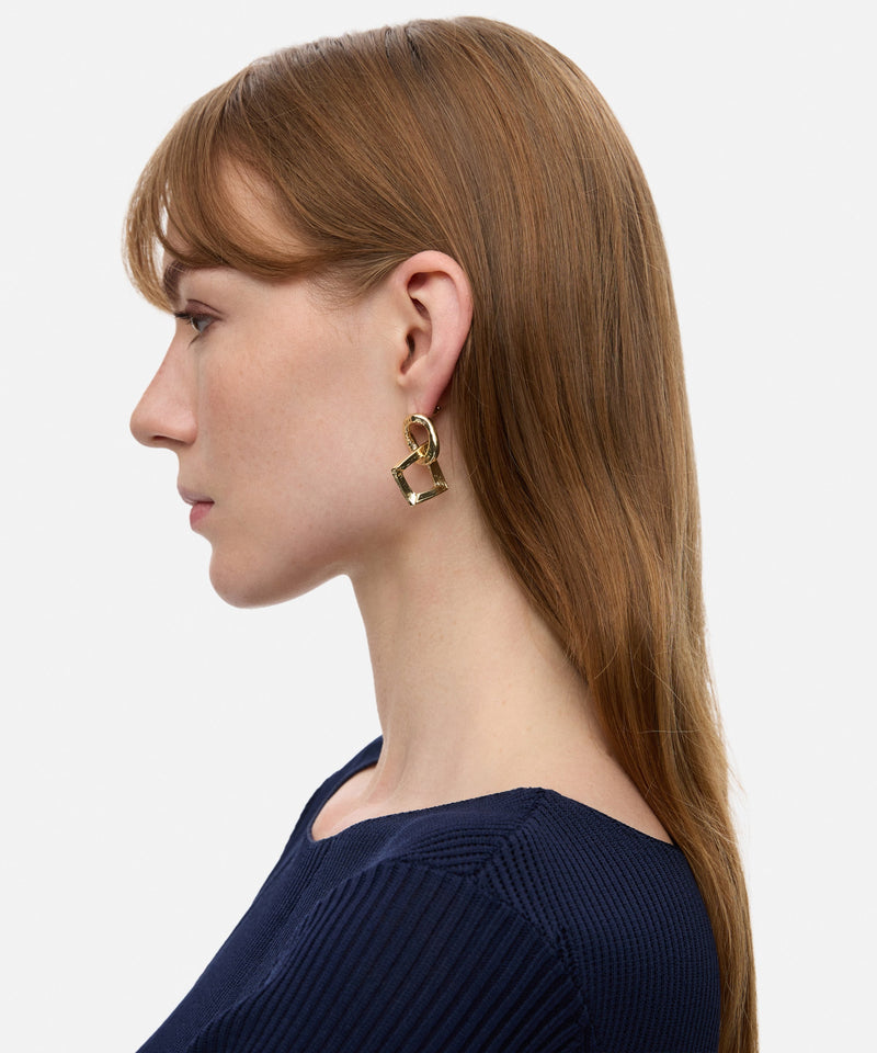 Ipekyol Interlocking Double Earring Set Gold