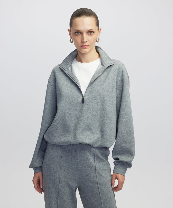 Ipekyol Layered Sweatshirt  Grey Melange