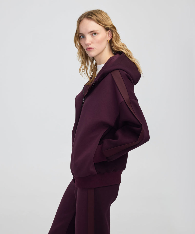 Ipekyol Color-Block Mixed Sweatshirt Bordoux