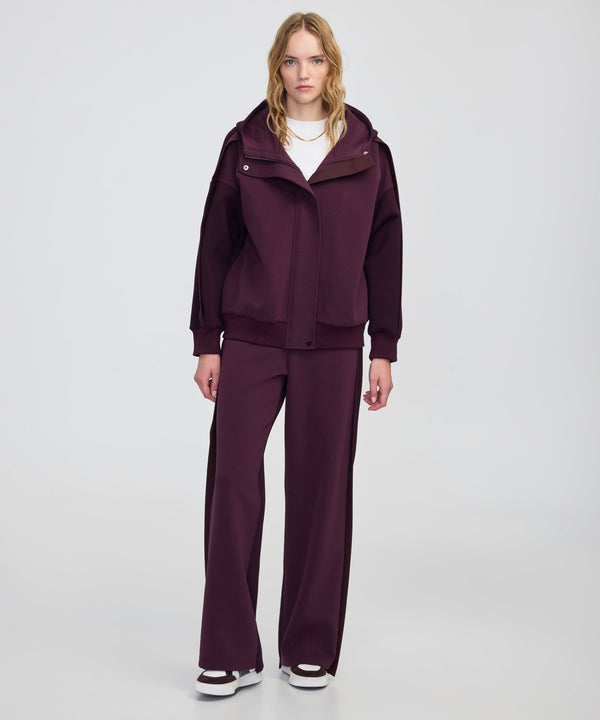 Ipekyol Color-Block Mixed Sweatshirt Bordoux