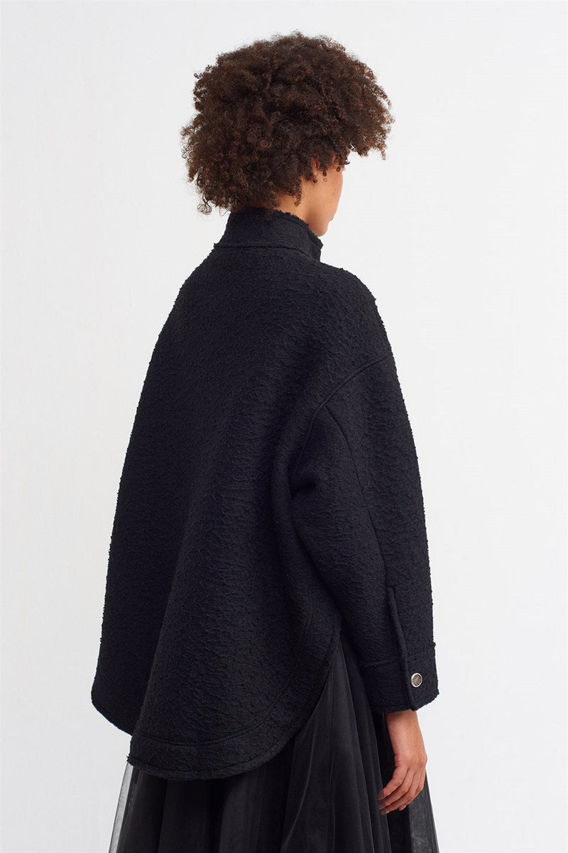 Nu Button Accessory Jacket Black