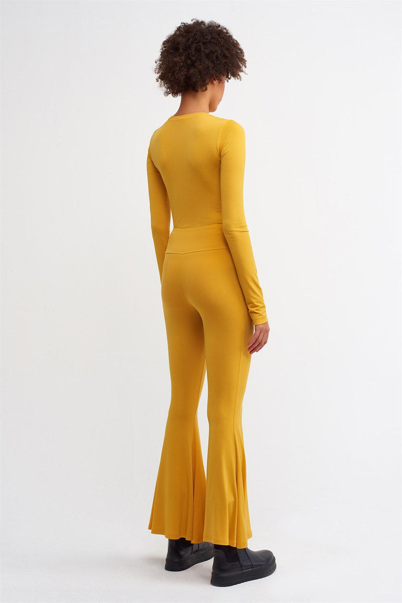 NU Flare Hem Knit Trouser Papia