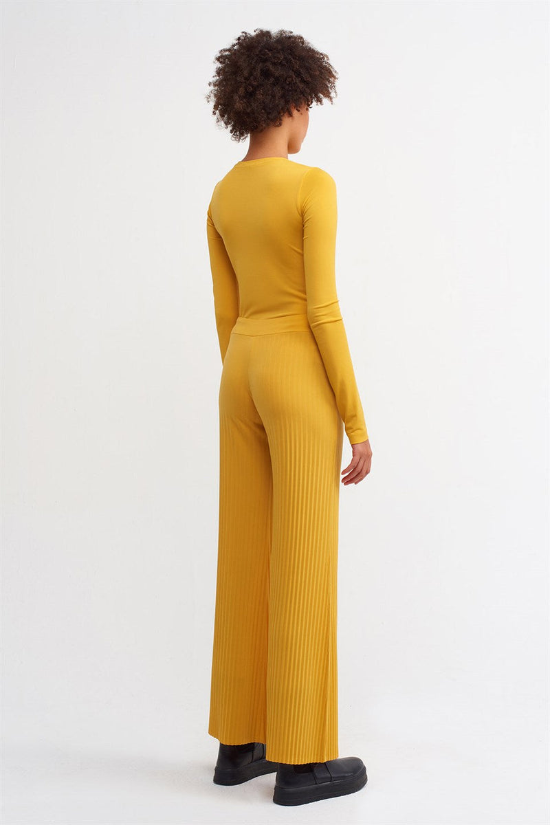 NU Knit Ribbed Detail Trouser Papia