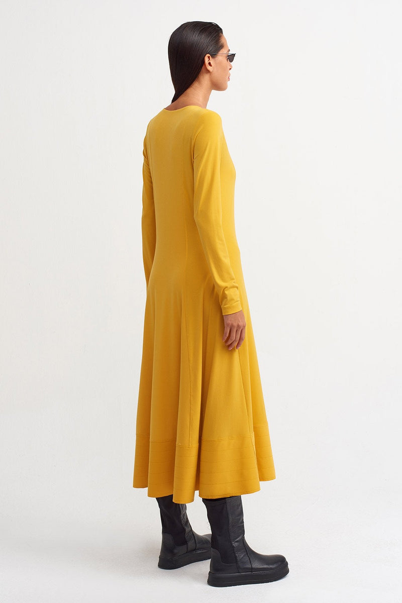 NU V-Neck Midi Dress Papia