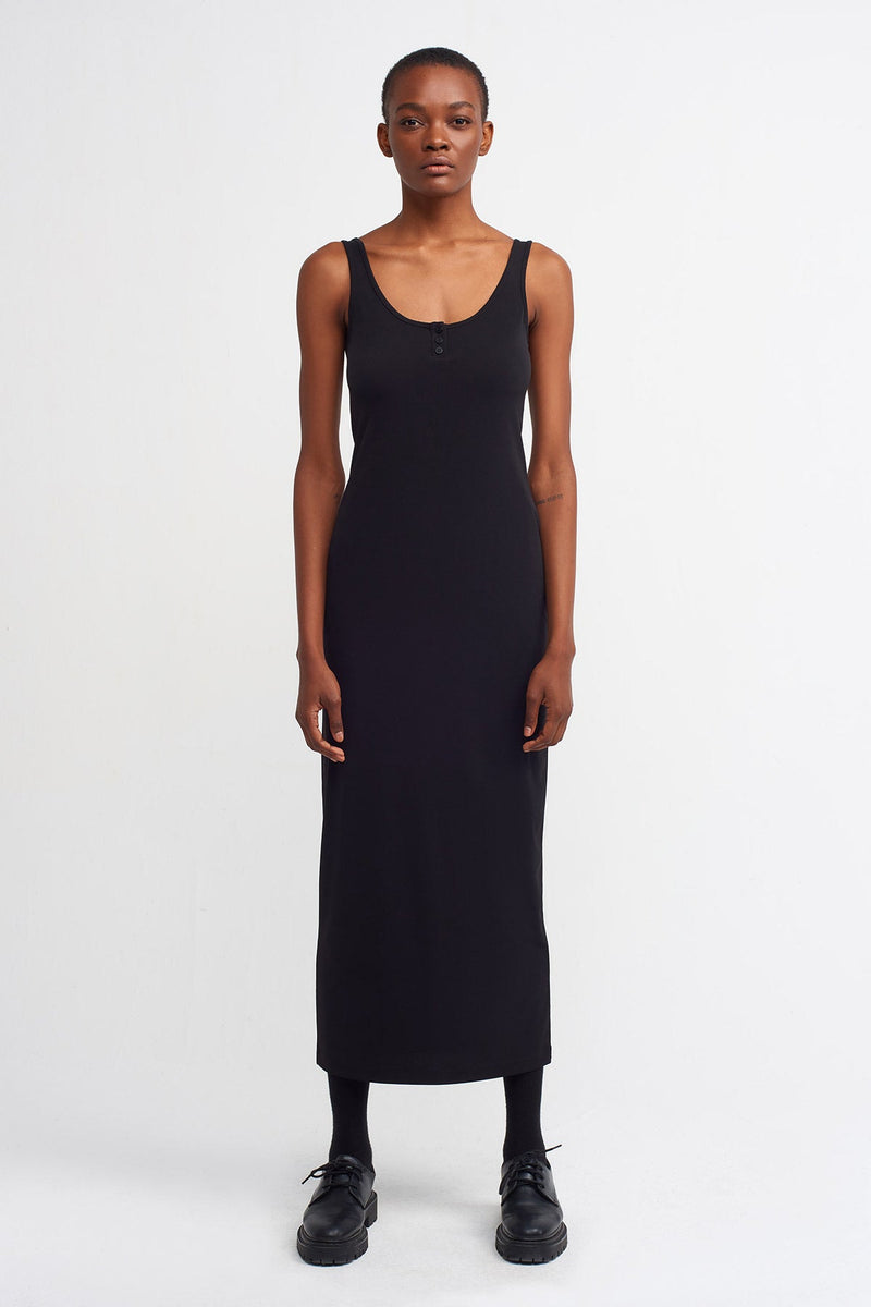 NU  Basic Slim Fit Dress Black