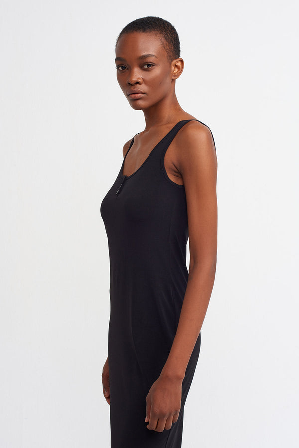 NU  Basic Slim Fit Dress Black