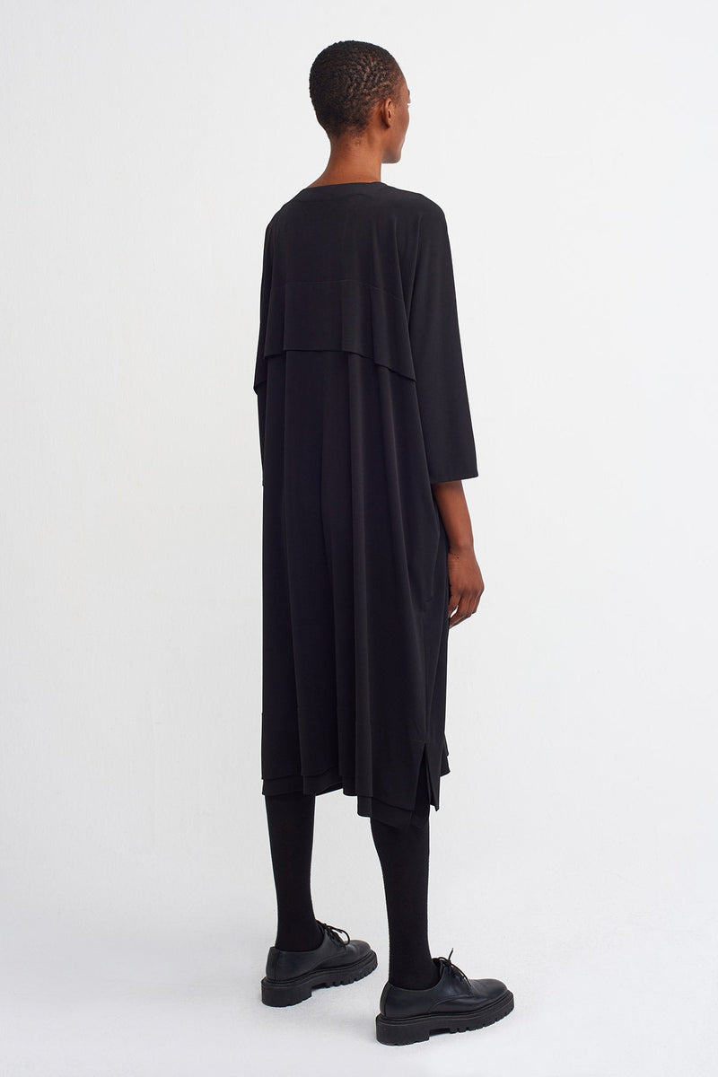 NU  Basic Midi Dress Black