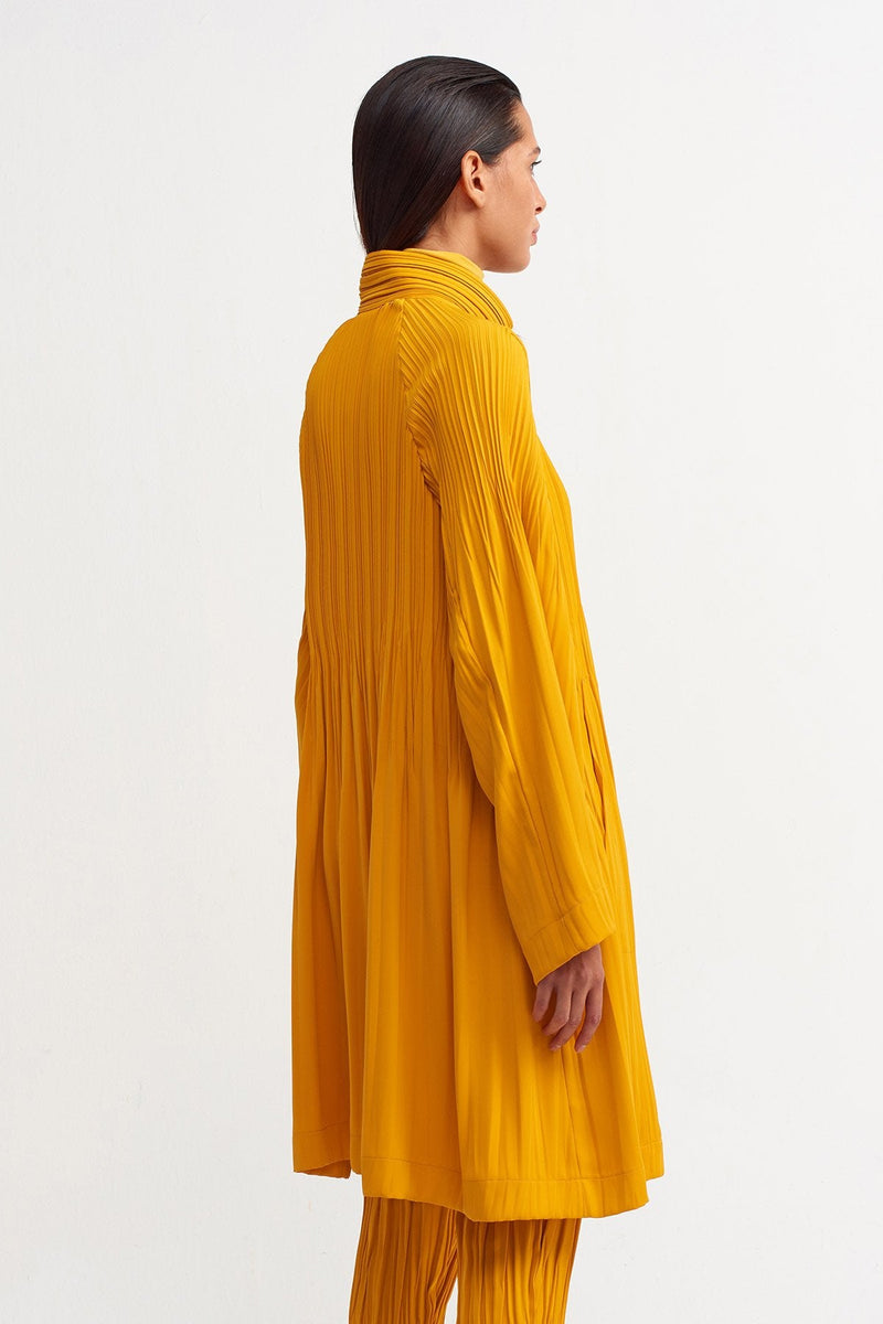 NU High Neck Pleated Dress Papia