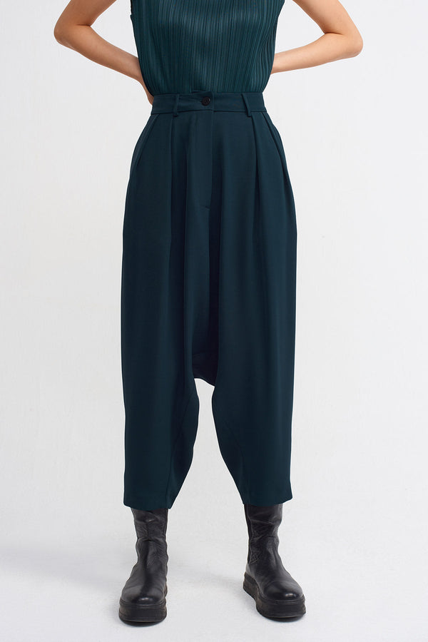 NU Classic Chic Harem Pants Petrol