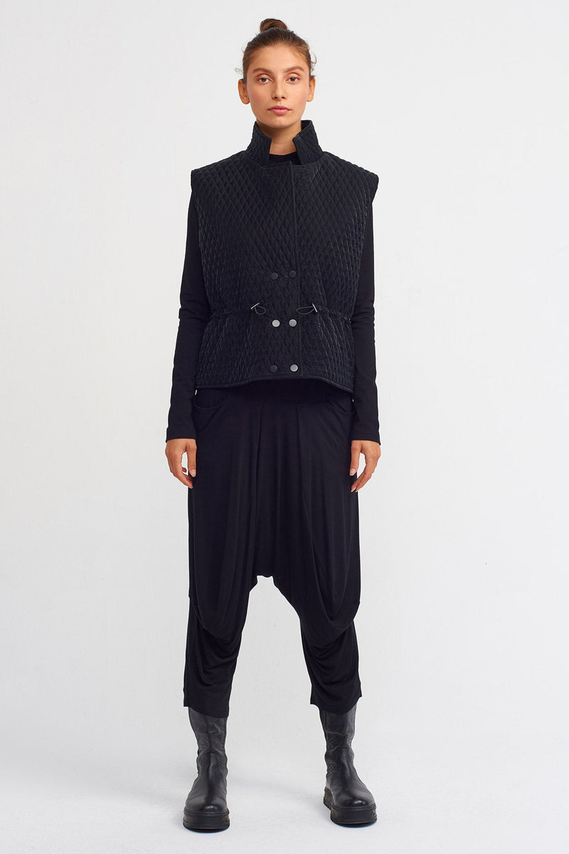 NU Quilted Jacket Vest Black