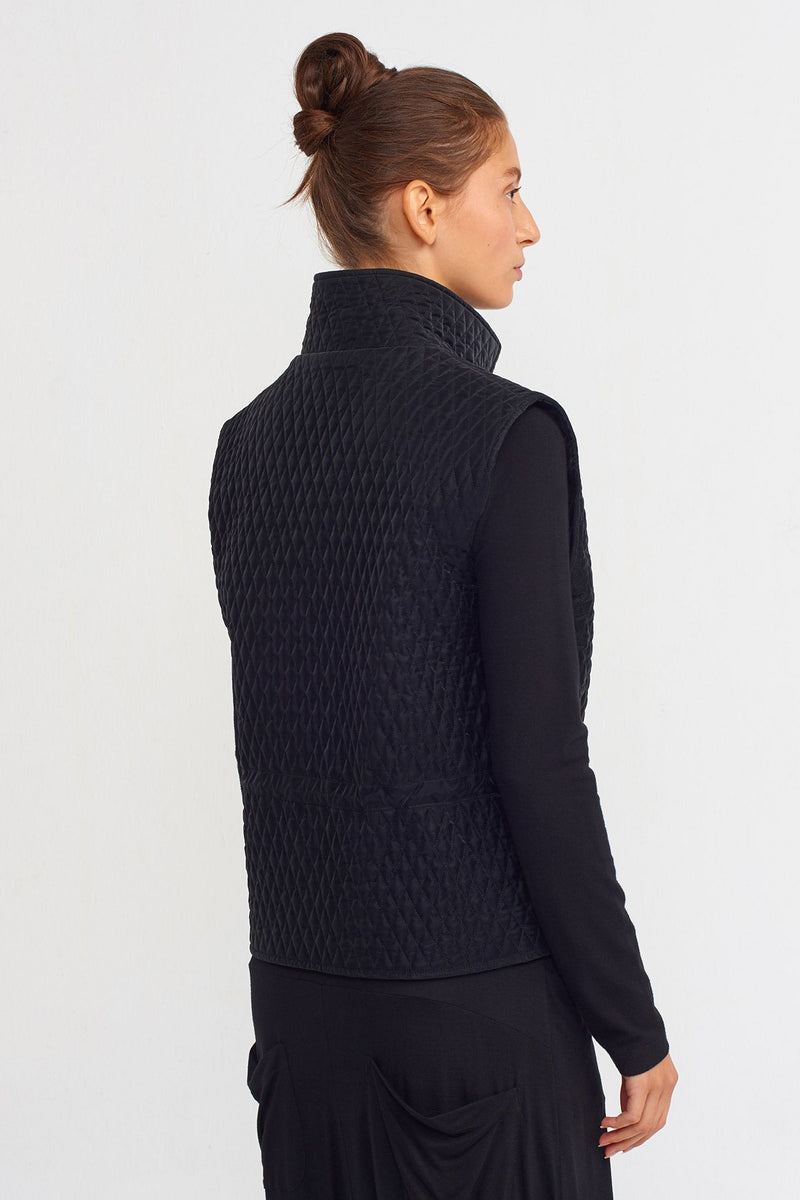 NU Quilted Jacket Vest Black