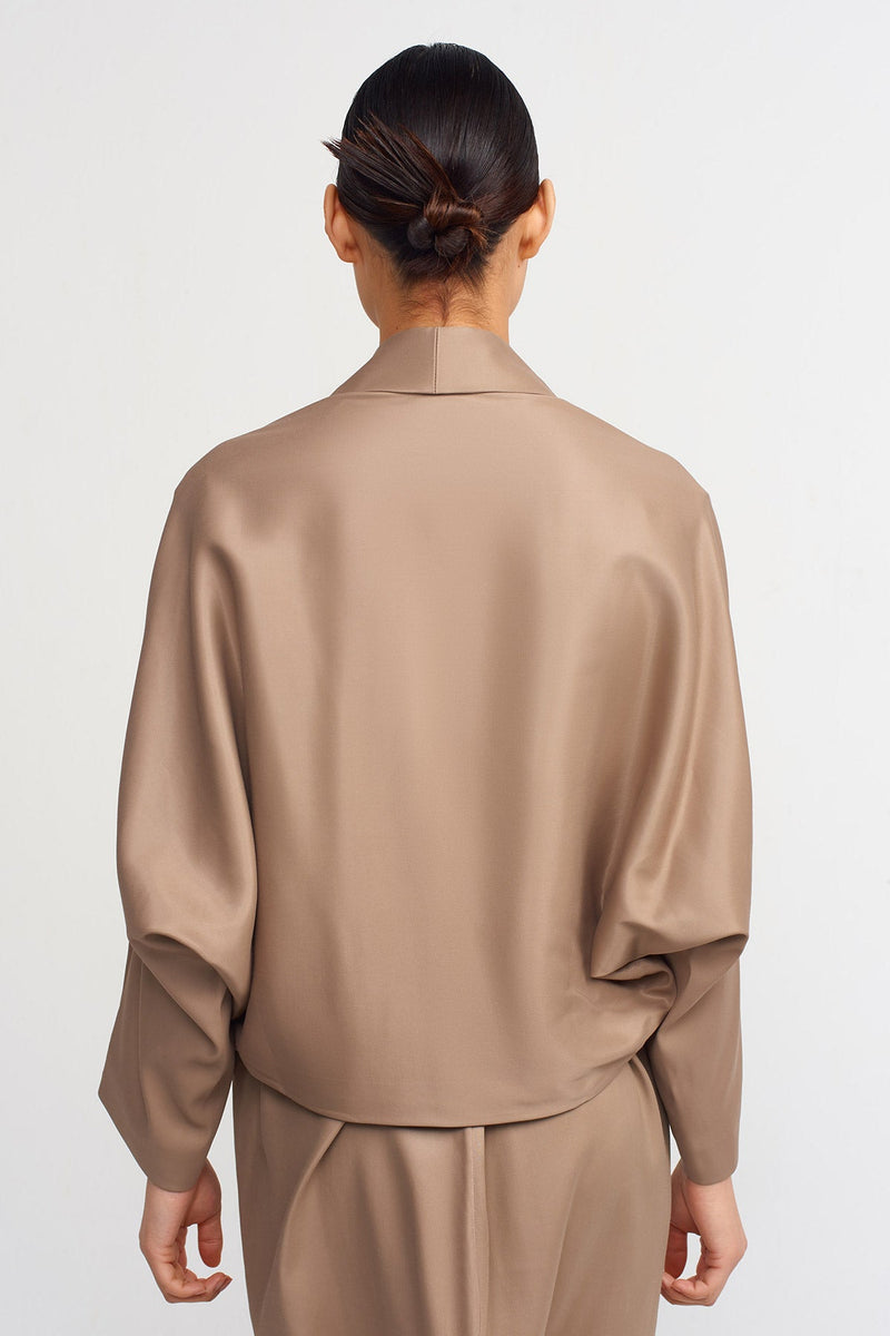 NU Open-Front Outer Jacket Bronze