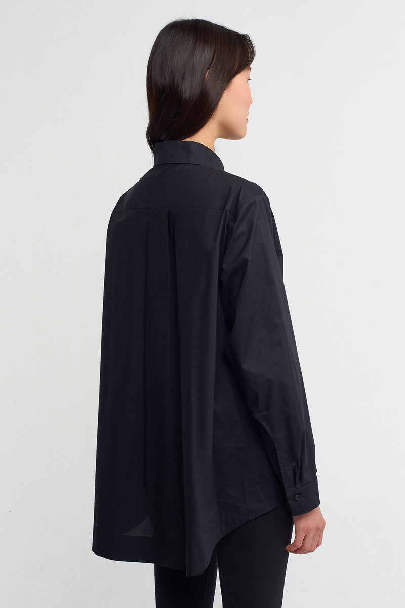 NU Single Pocket Solid Shirt Black