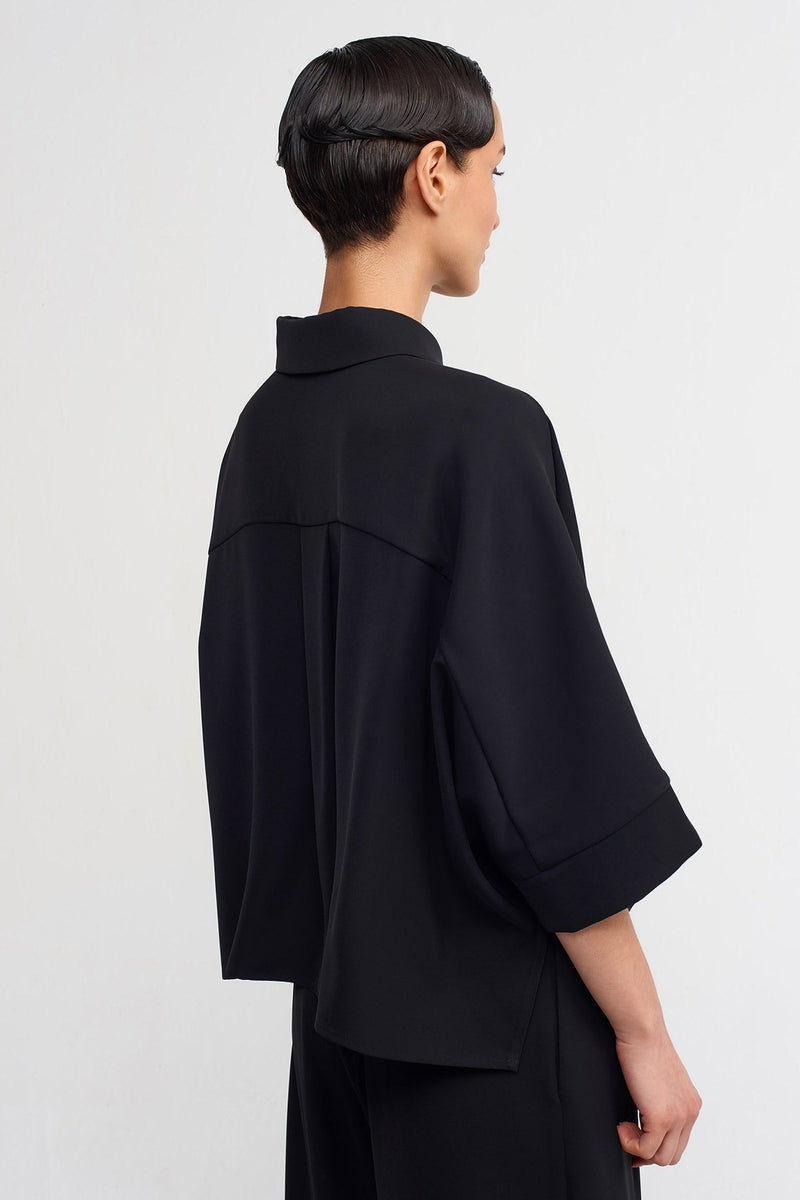 NU Short Elegant Shirt Black