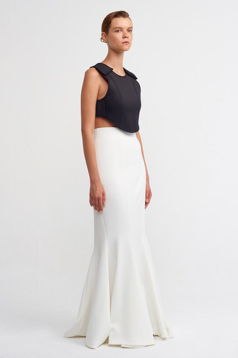 NU Sleeveless Crop Top Black