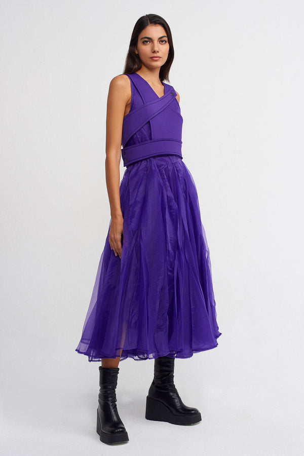 NU Snap Closure Bustier Purple