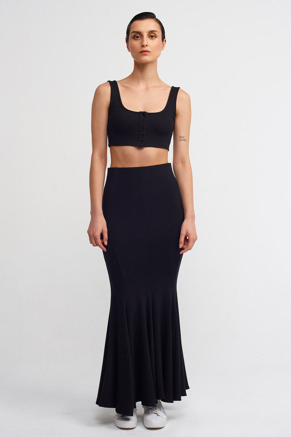 NU Comfortable Mermaid Skirt Black