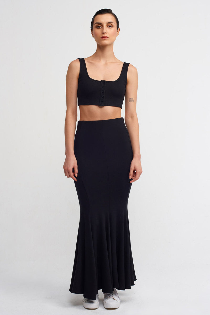 NU Comfortable Mermaid Skirt Black