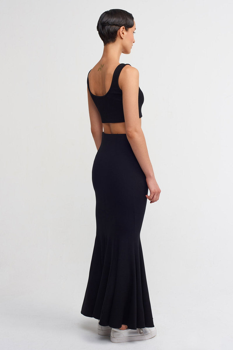 NU Comfortable Mermaid Skirt Black