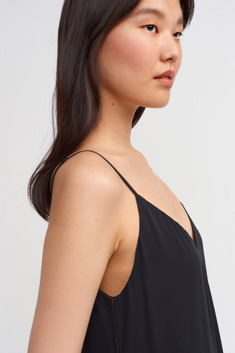 NU Strappy Jumpsuit With Metal Trim Black