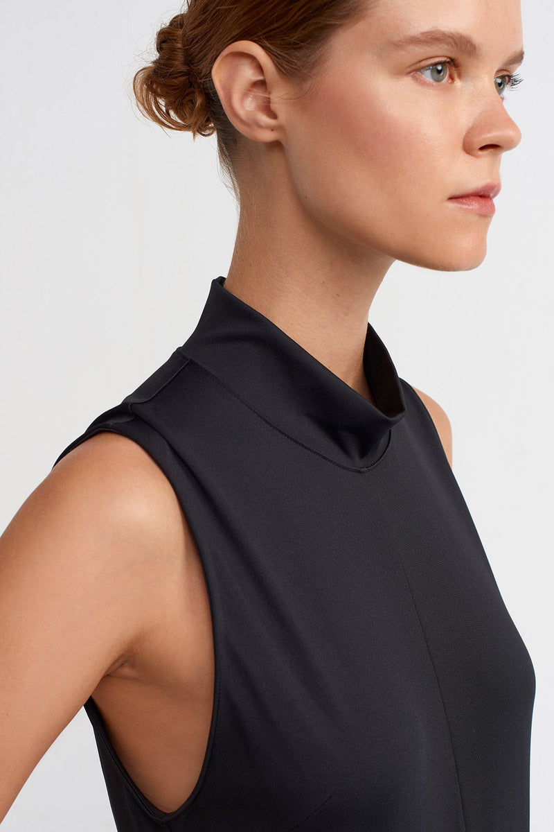 NU Double Pocket Sleeveless Jumpsuit Black