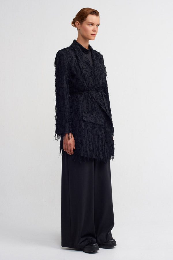 NU Thread Detail Jacket Black