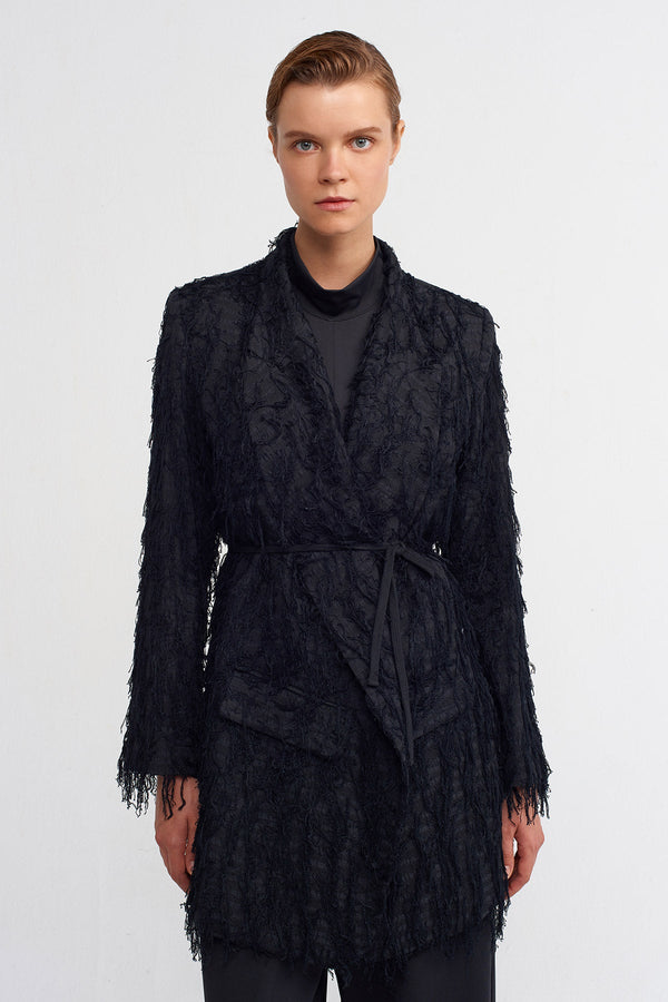 NU Thread Detail Jacket Black