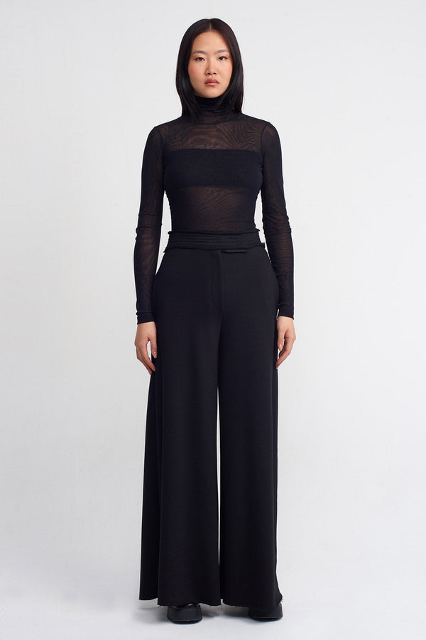 NU Loose Comfortable Trousers Black