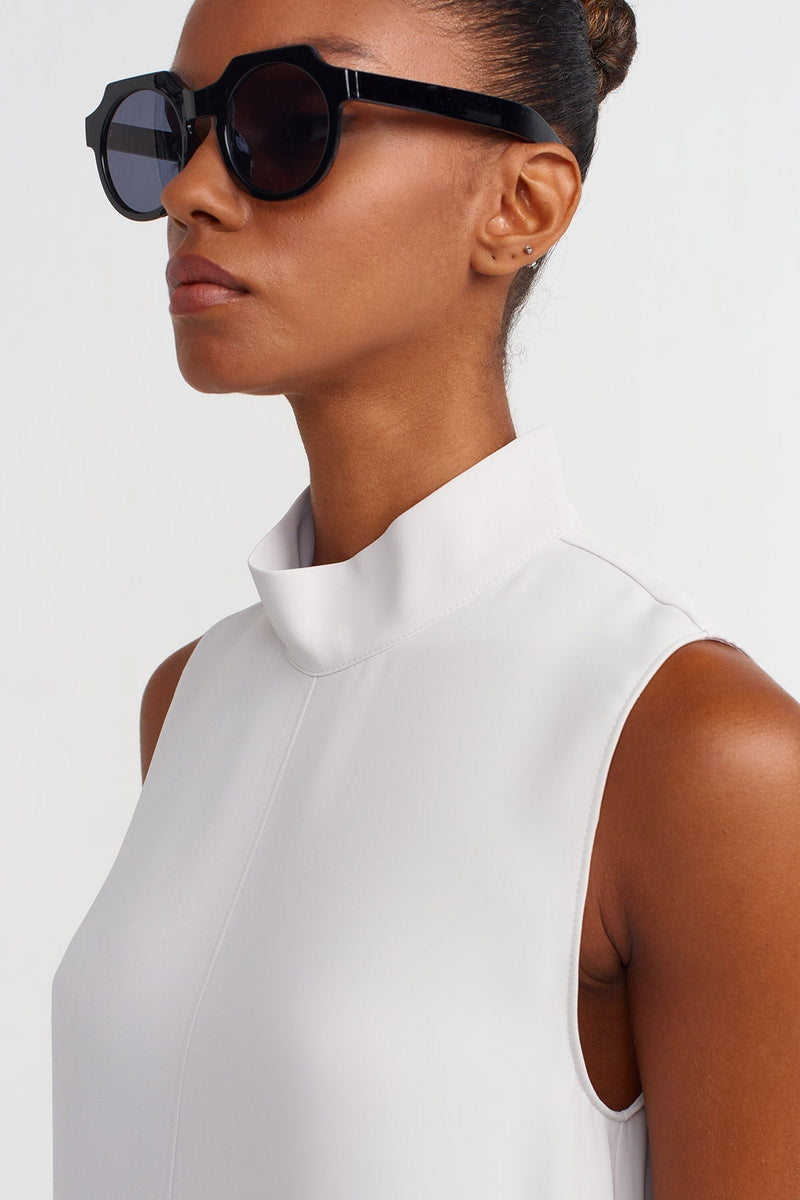 NU Sleeveless Jumpsuit With Pockets Ice