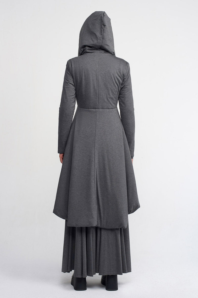 NU Padded Tuxedo Jacket Dark Grey Melange