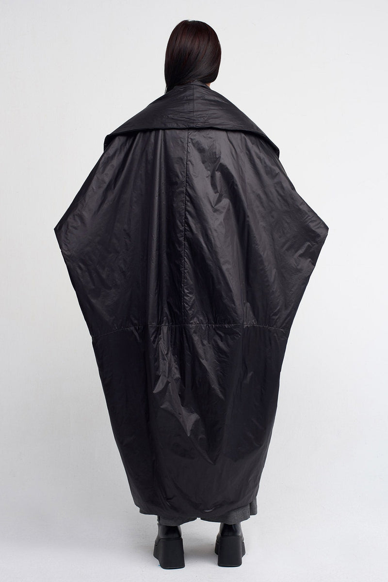 NU Long Stylish Windbreaker Black