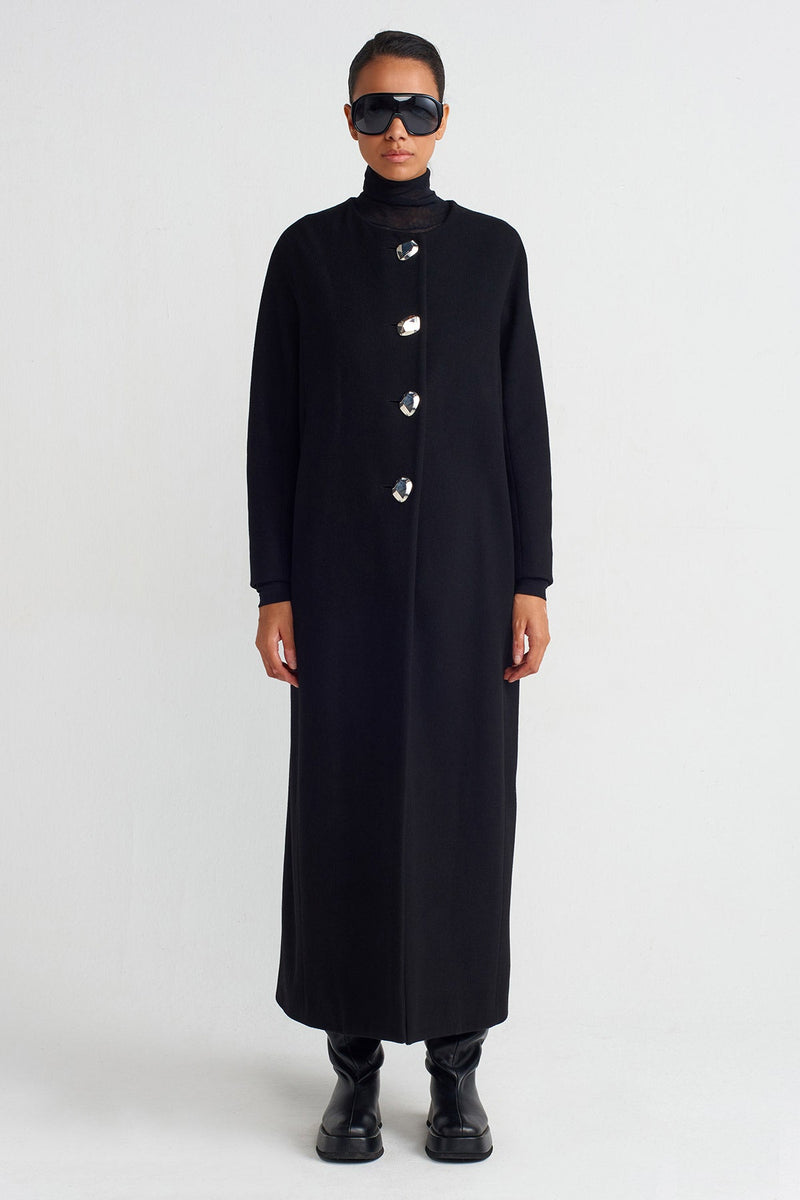 NU Long Chic Coat Black