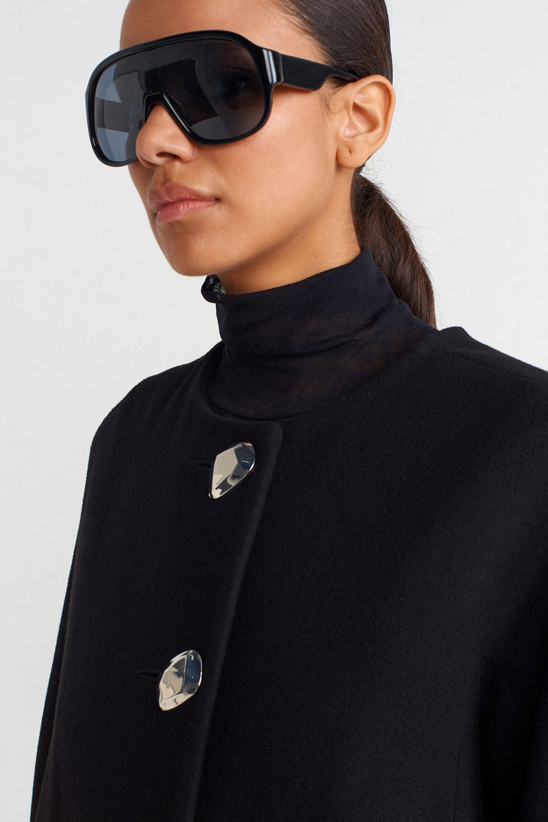 NU Long Chic Coat Black