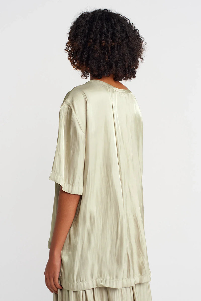 NU Shiny Stylish T-Shirt Sand